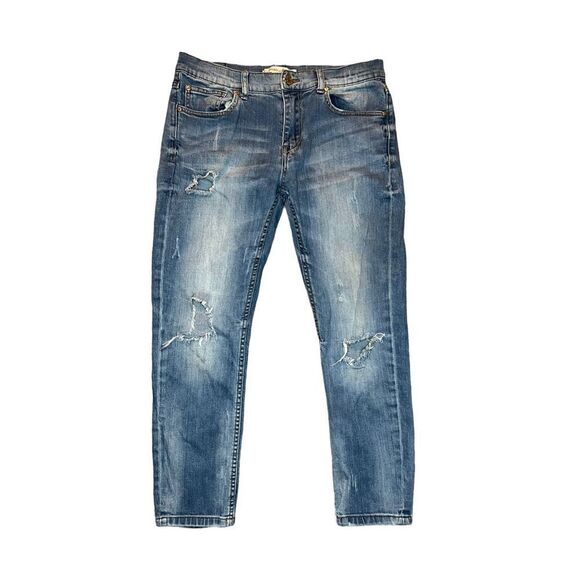 Mango Women’s 2 Distressed Straight Leg Jeans - Picture 1 of 7